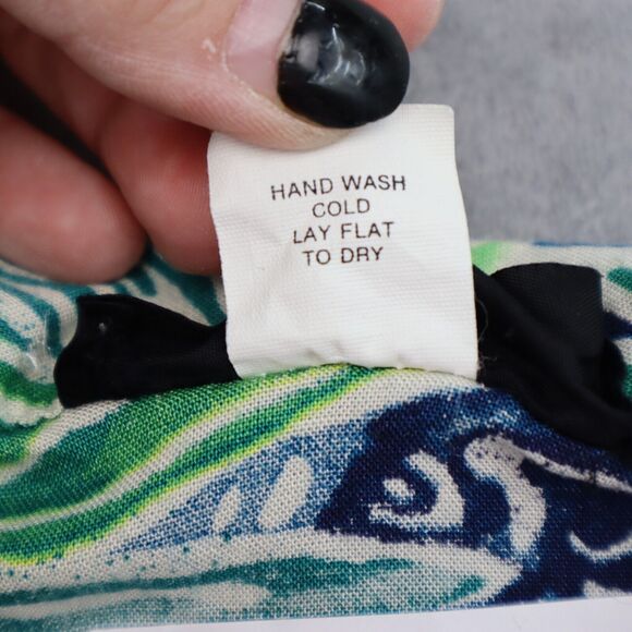 A laya Shirt Womens S Multicolor Floral Button Up Short Sleeve Collared Top - Picture 4 of 16